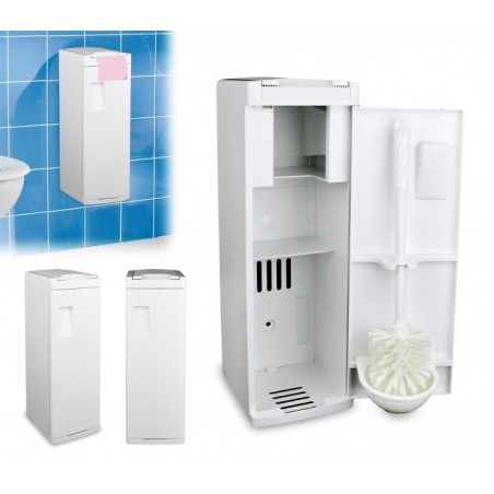 339053 Petite armoire porte-papier et porte-brosse brosse de toilette WC