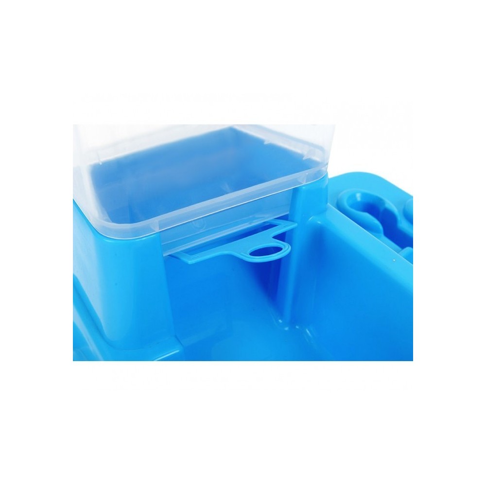 3028 Distributeur automatique de croquettes + eau avec double bol Chien et chat