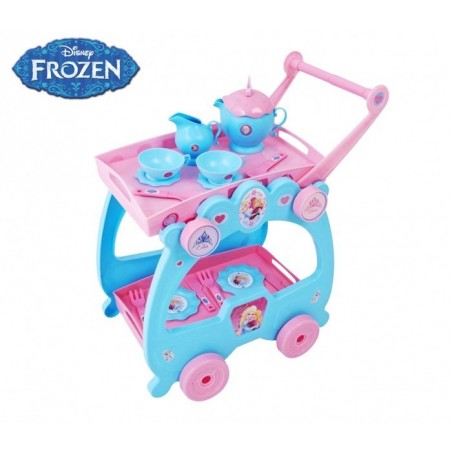 087107 Service de thé La Reine Des Neige 2 en 1 avec panier et plateau amovible