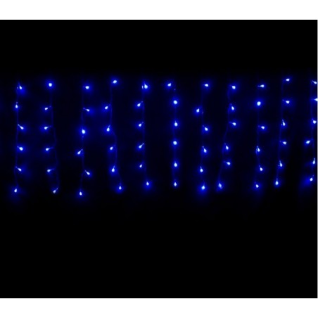 031410 Rideau de lumières de Noël d'extérieur 5mt 416 lumières bleues