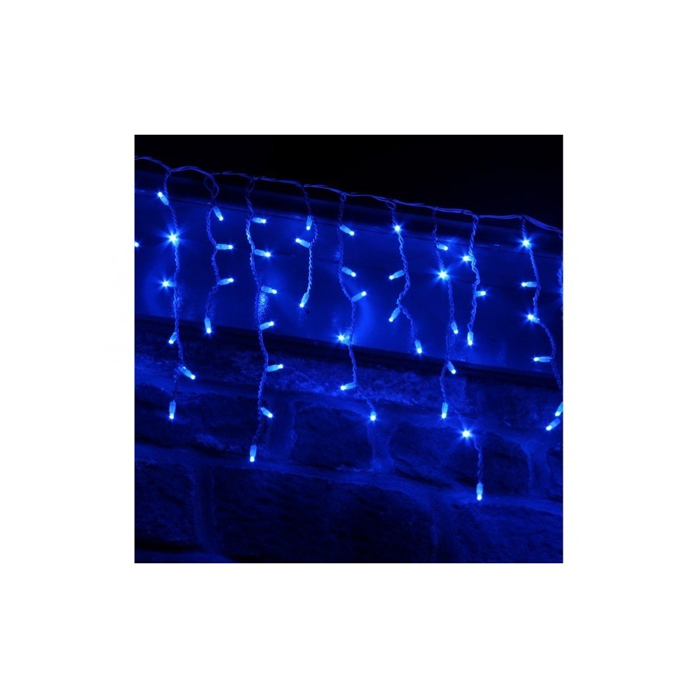 031410 Rideau de lumières de Noël d'extérieur 5mt 416 lumières bleues
