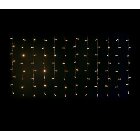 03197 Rideau de lumières de Noël d'extérieur 5mt 416 lumières blanches 