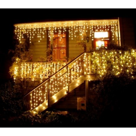 031342 Rideau de lumières de Noël d'extérieur 3mt 240 lumières blanches 