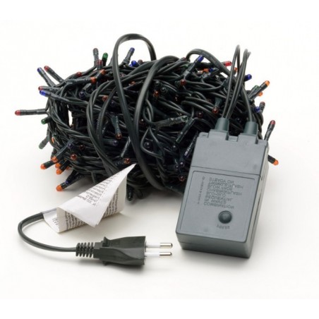 Lumières de Noël MULTICOLORES 300 ampoules avec 8 effets et câble vert