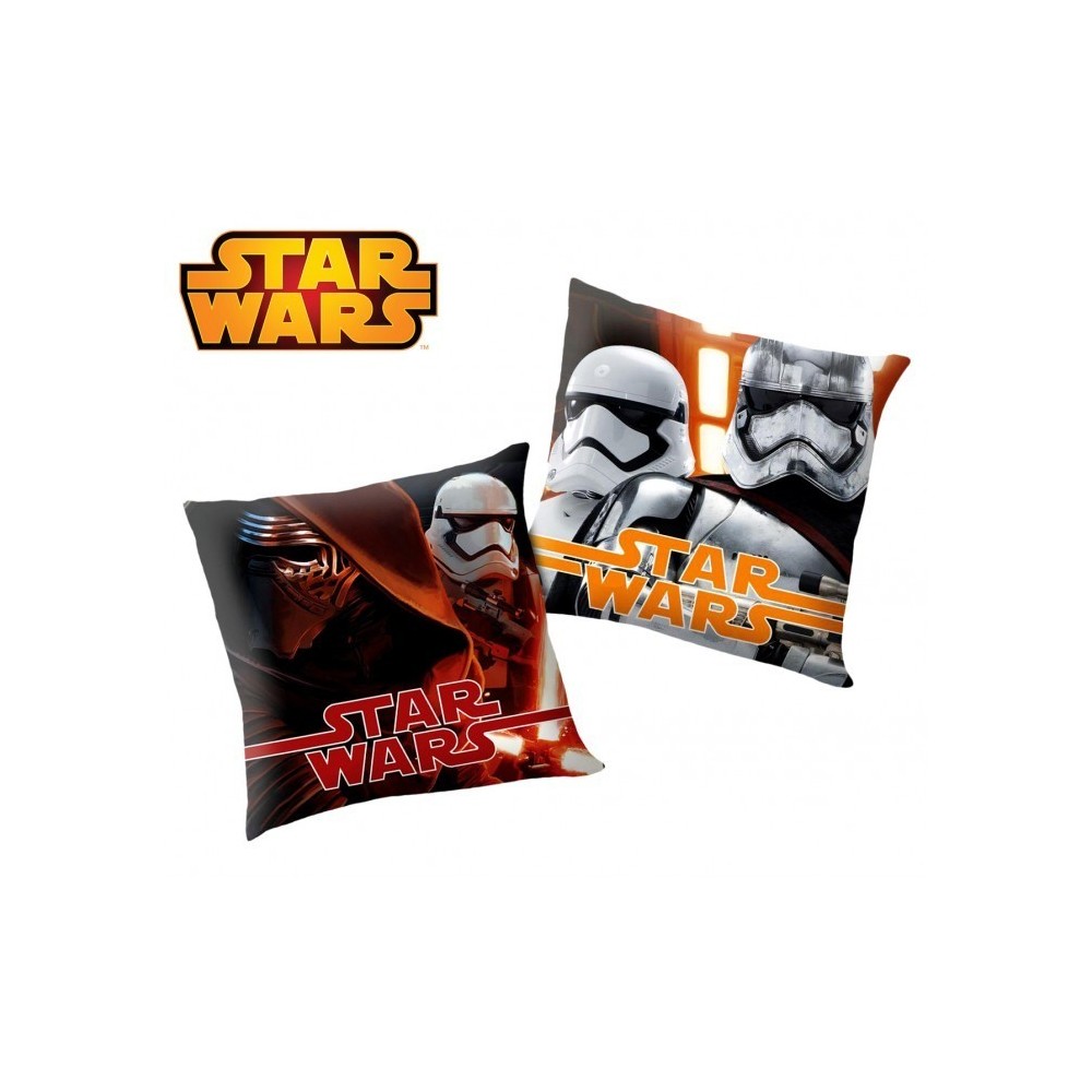 SWE7002 Oreiller doux STAR WARS élément décoratif 40x40 cm double image