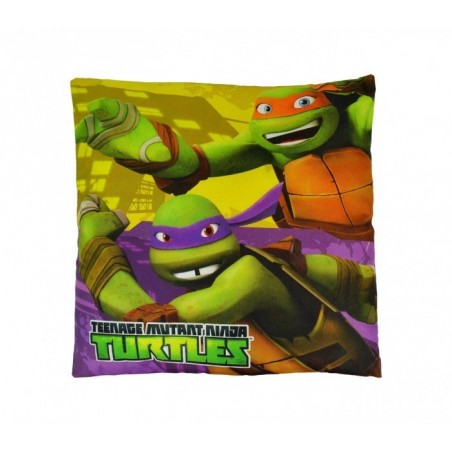 TN16005 Oreiller carré doux et joyeux TEENAGE Ninja Turtles 40x40 cm TN16005 Oreiller carré doux et joyeux TEENAGE Ninja Turtles 40x40 cm