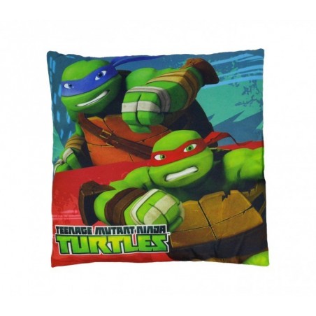 TN16005 Oreiller carré doux et joyeux TEENAGE Ninja Turtles 40x40 cm TN16005 Oreiller carré doux et joyeux TEENAGE Ninja Turtles 40x40 cm