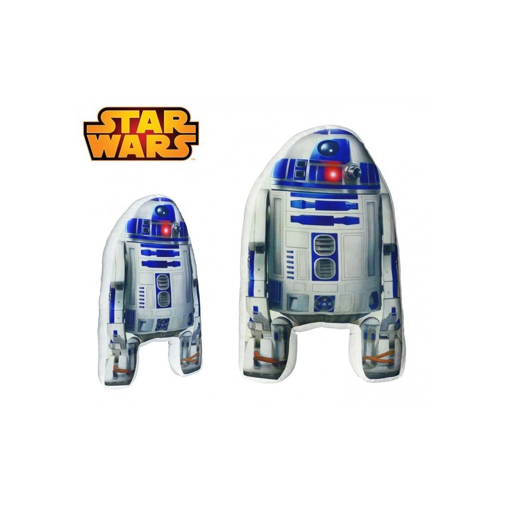SW16527 Oreiller doux 3D STAR WARS collection Robot R2-D2 40x25x5 cm