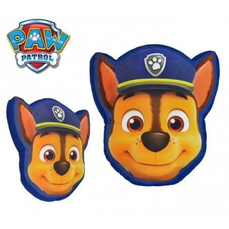 PW16141 Coussin 3D doux Paw Patrol CHASE de collection 43x35 cm