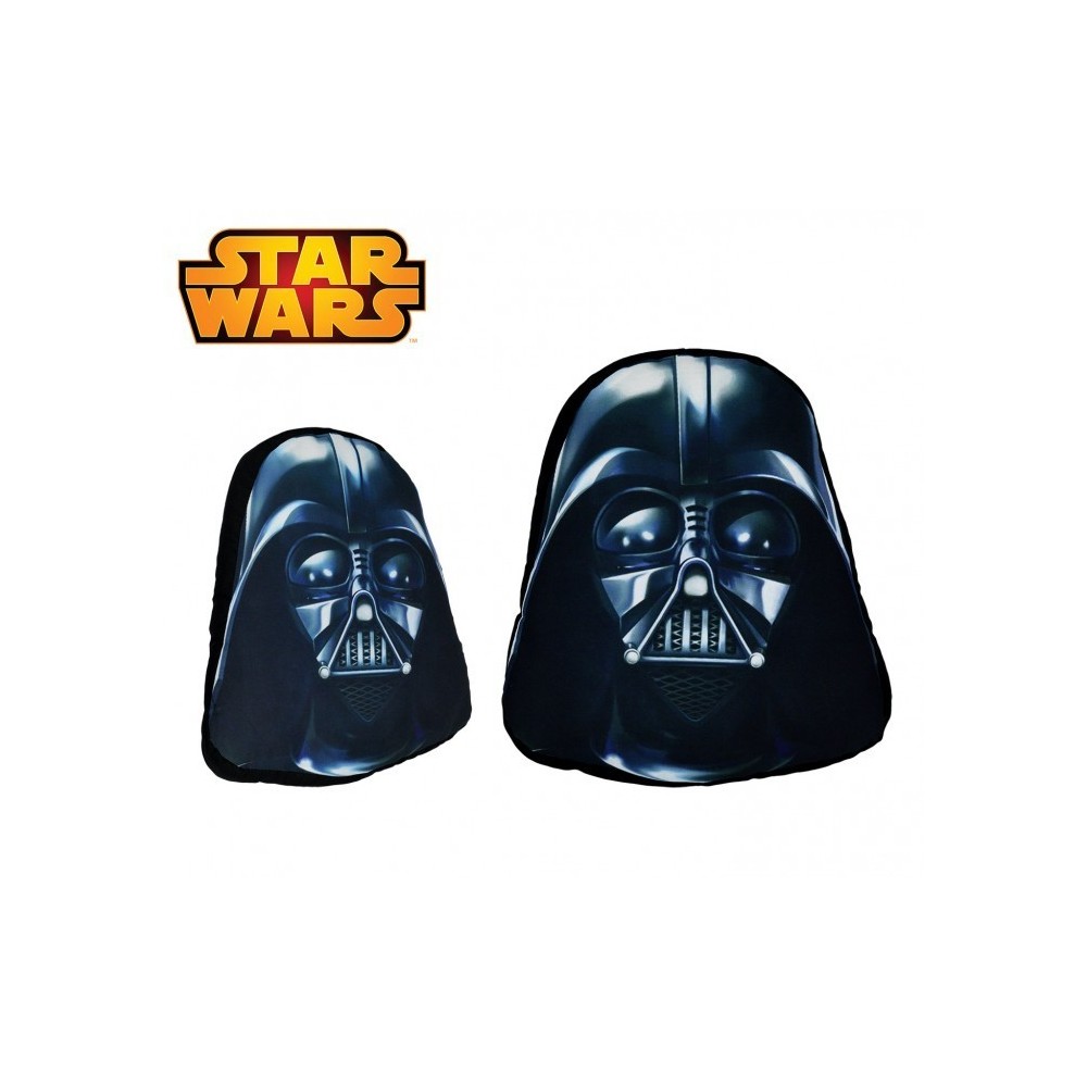 SW16528 Oreiller doux 3D de collection STAR WARS Dark Vador noir 44x34 cm