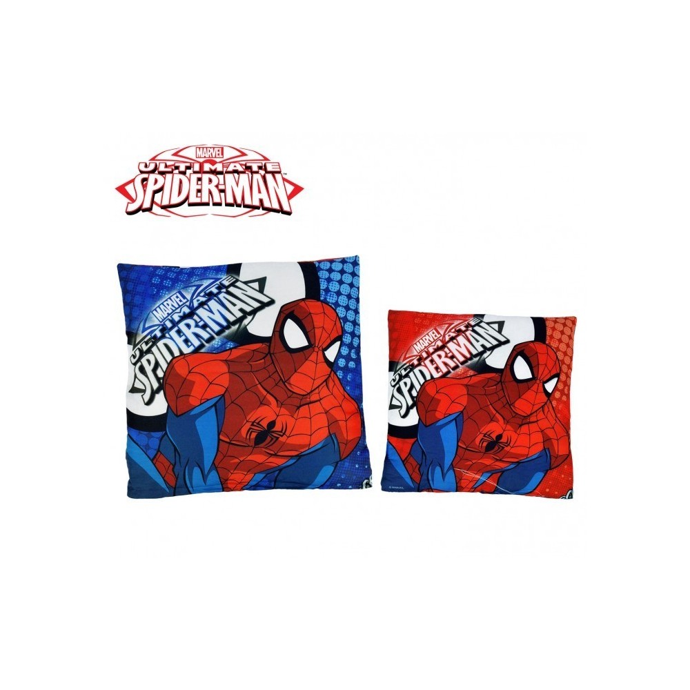 MV92361 Coussin décoratif SPIDERMAN 40x40 cm double couleur Homme araignée