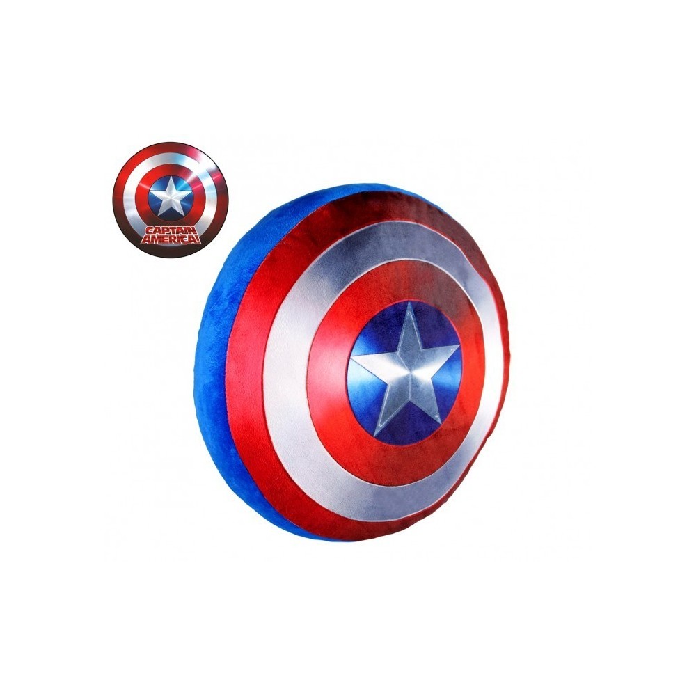 826148 Oreiller 3D super doux bouclier CAPTAIN AMERICA diamètre 37 cm