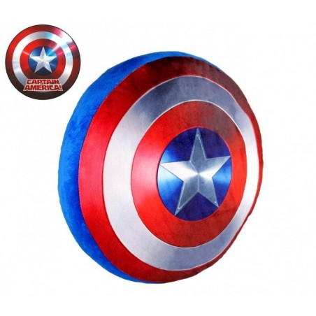 826148 Oreiller 3D super doux bouclier CAPTAIN AMERICA diamètre 37 cm