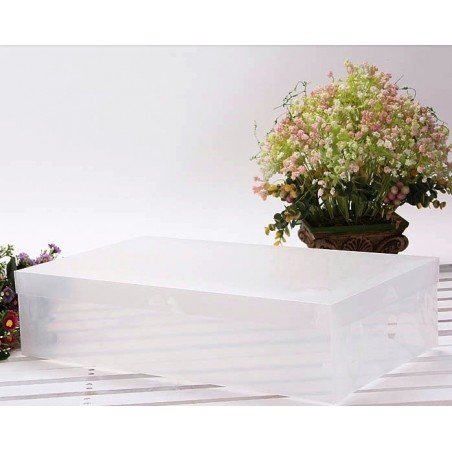 Boîte de rangement transparente - pour botte - organisateur de chaussure