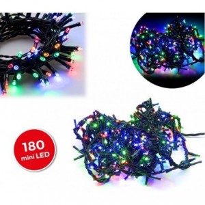 499111 Mini-lumières de Noël multicolores 180 LED 8 jeux de lumières 9,16 m