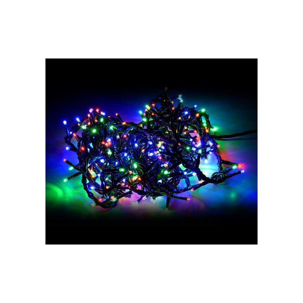 499111 Mini-lumières de Noël multicolores 180 LED 8 jeux de lumières 9,16 m