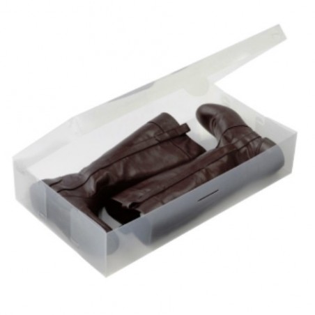 Boîte de rangement transparente - pour botte - organisateur de chaussure