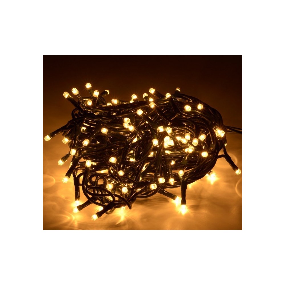 013485 Mini-lumières de Noël 180 ampoules blanches 8 jeux de lumières 9,16 m