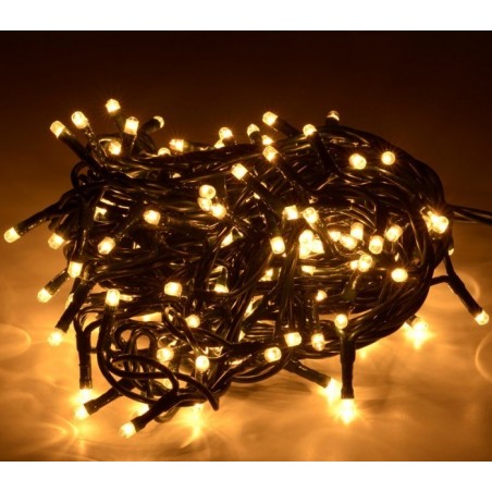 013485 Mini-lumières de Noël 180 ampoules blanches 8 jeux de lumières 9,16 m