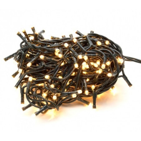 013485 Mini-lumières de Noël 180 ampoules blanches 8 jeux de lumières 9,16 m