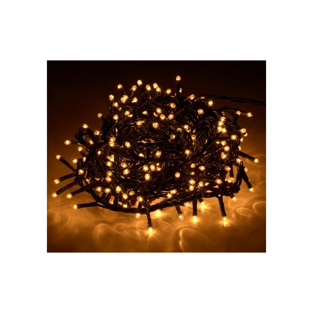 013584 Mini-lumières de Noël 300 ampoules blanches 8 jeux de lumières 13,49 m