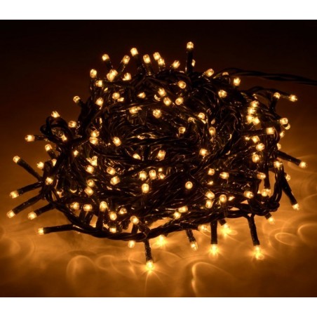 013584 Mini-lumières de Noël 300 ampoules blanches 8 jeux de lumières 13,49 m