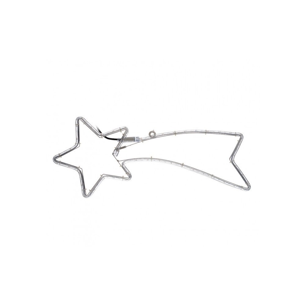 757228 Etoile filante de Noël lumière chaude cadre en métal 130 X 60 cm