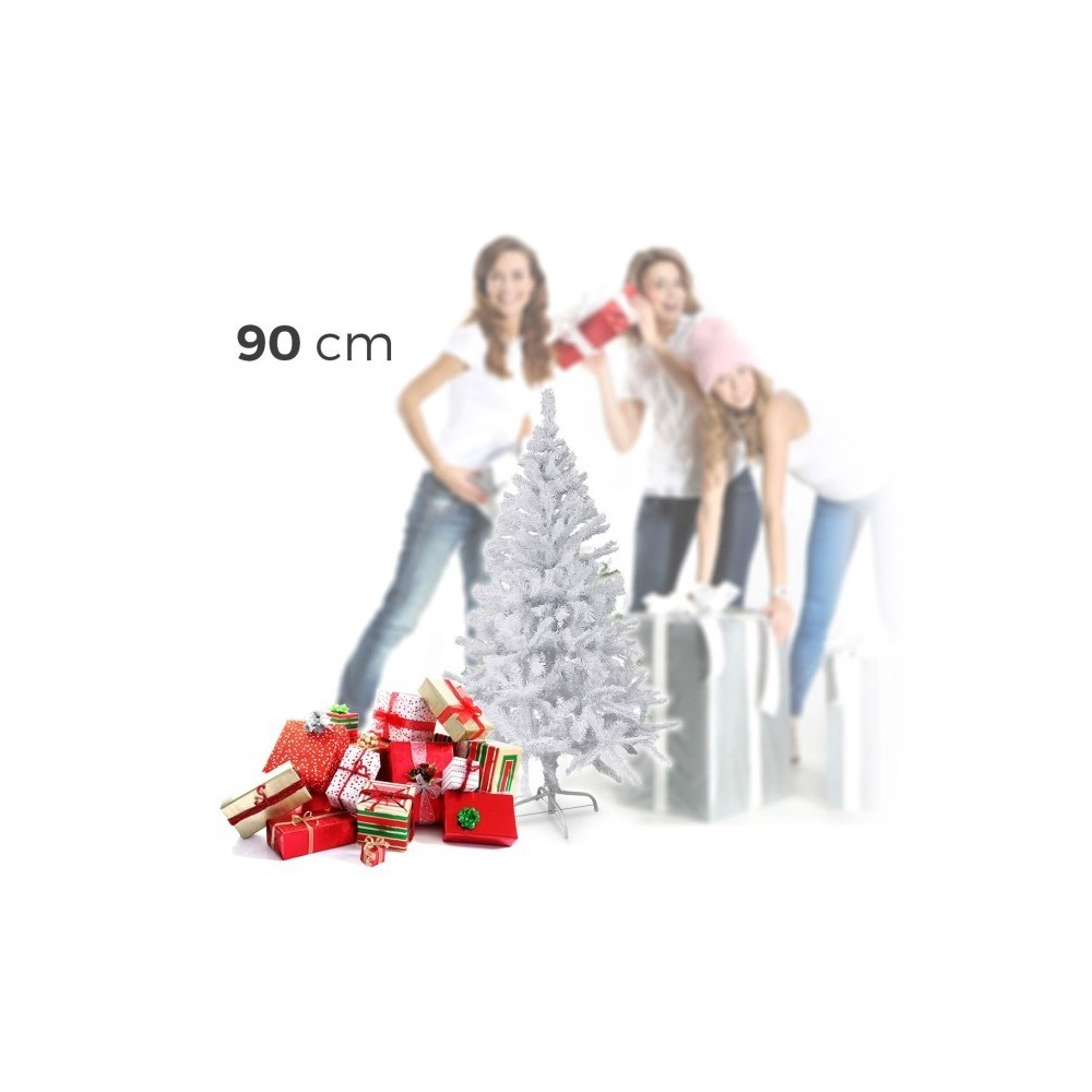 294198 Sapin de Noël artificiel NOEL BLANC haut de 90 cm Blanc 90 branches