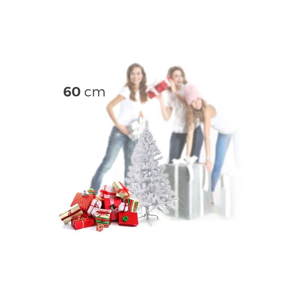 294235 Sapin de Noël artificiel NOEL BLANC haut de 60 cm Blanc 60 branches