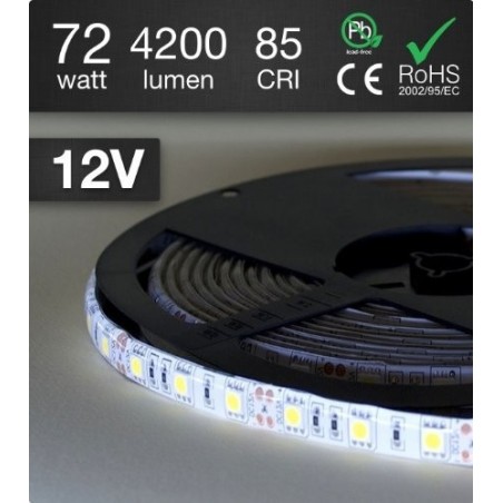 Guirlande lumiere - LED - 5 mètres - 72W - Lumiére froide - 300 LED