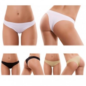 F6247 Pack de 6 culotes brésiliennes en coton BASIC confortables et pratiques