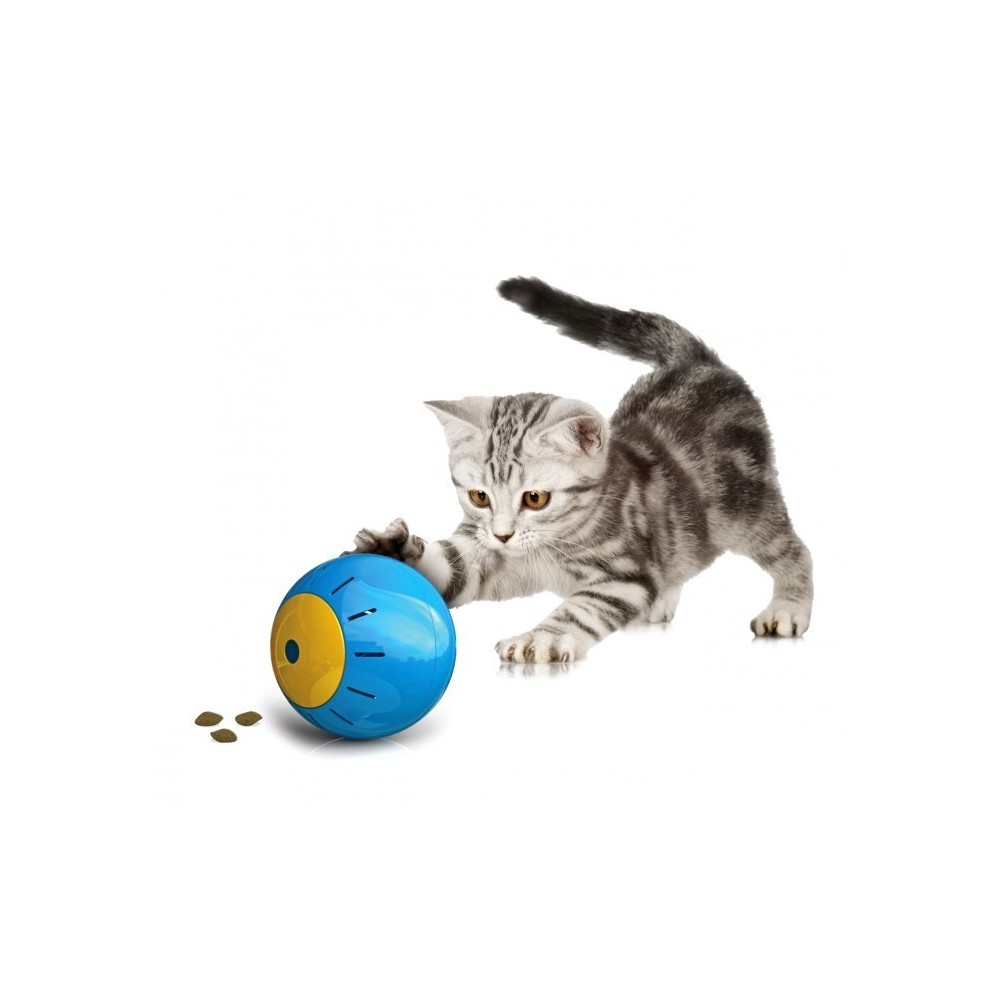 10195 Jouet intelligent pour animaux SNACK BALL avec ouverture à croquettes