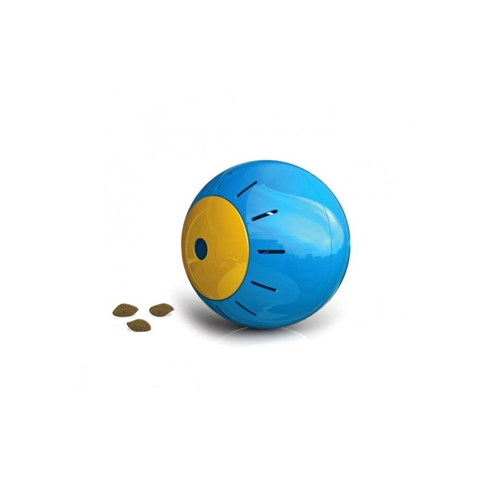 10195 Jouet intelligent pour animaux SNACK BALL avec ouverture à croquettes