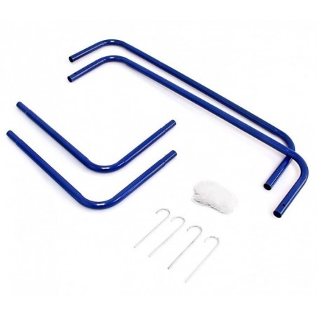 42319 Set de deux cages de but de football de jardin de 56x78x45 cm pour enfants