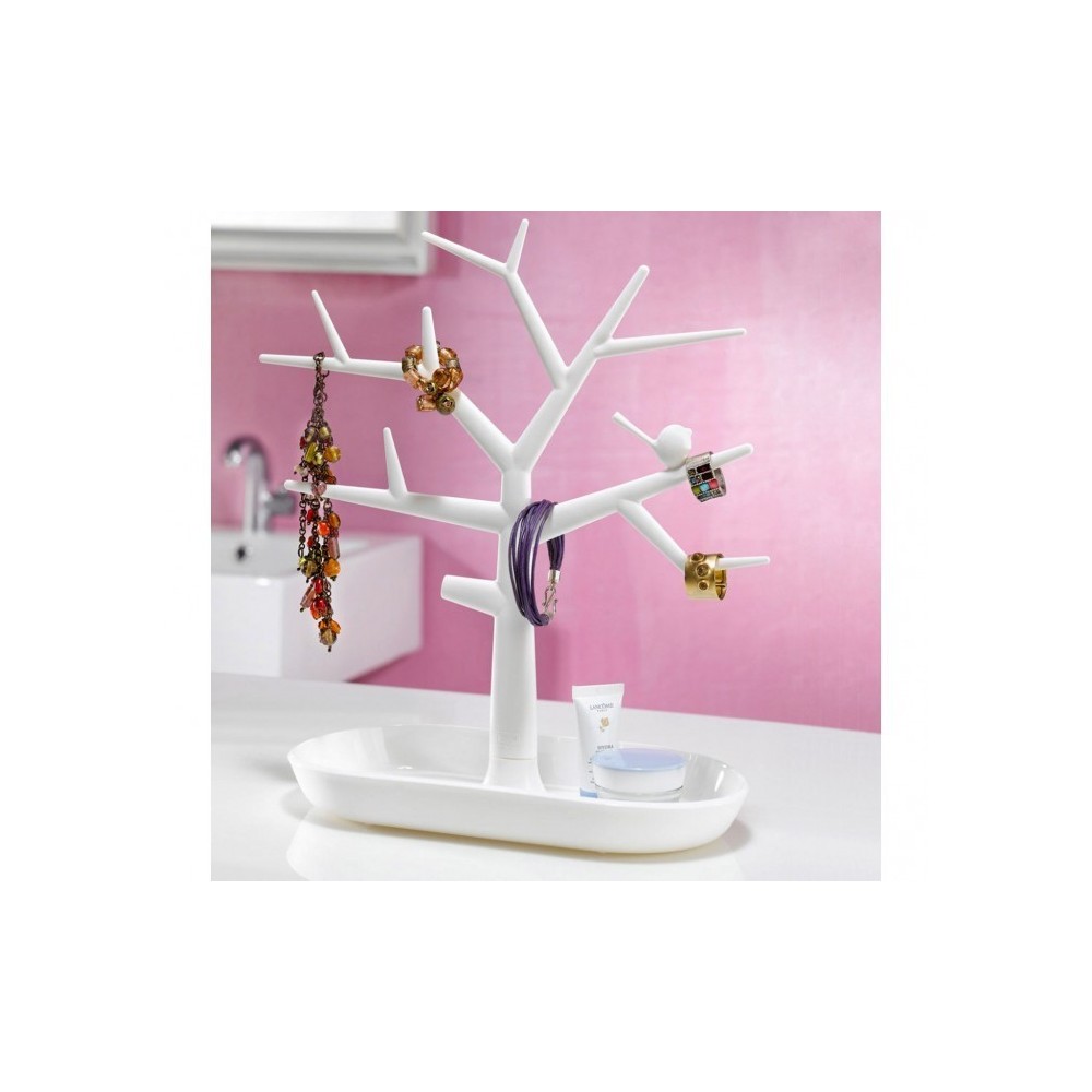 136198 Arbre à bijoux 29x24x12cm avec vide poche pour bijoux et boucle d'oreille