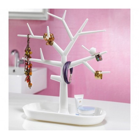 136198 Arbre à bijoux 29x24x12cm avec vide poche pour bijoux et boucle d'oreille