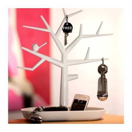 136198 Arbre à bijoux 29x24x12cm avec vide poche pour bijoux et boucle d'oreille