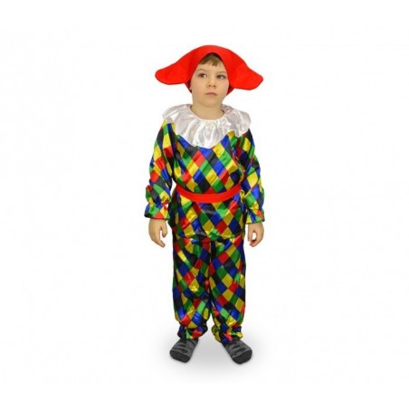 537349 Costume de Carnaval déguisement d’Arlequin enfant de 3 à 12 ans