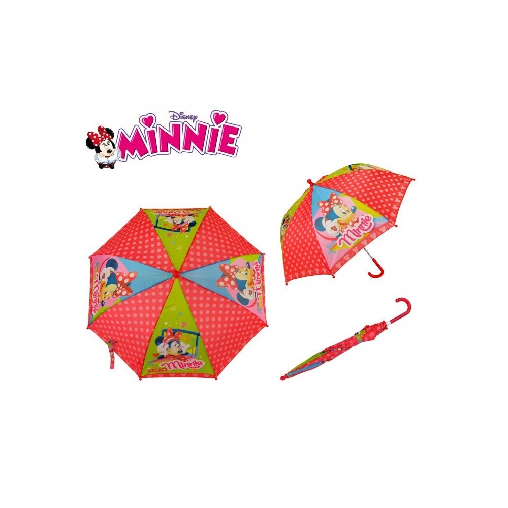 WD16850 Parapluie pour fille Minnie Mouse Disney Rouge 57cm