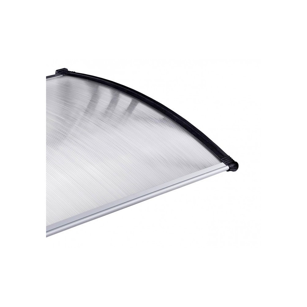 809904 Auvent d'extérieur en polycarbonate 80 x 120 cm toit modulaire