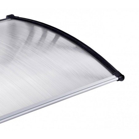 809904 Auvent d'extérieur en polycarbonate 80 x 120 cm toit modulaire