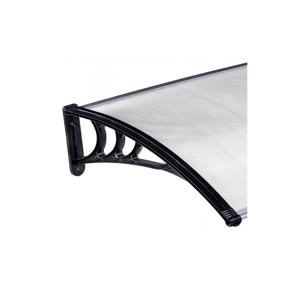 809904 Auvent d'extérieur en polycarbonate 80 x 120 cm toit modulaire