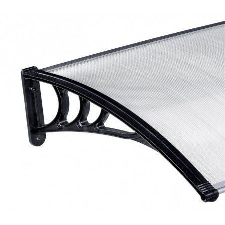 809904 Auvent d'extérieur en polycarbonate 80 x 120 cm toit modulaire
