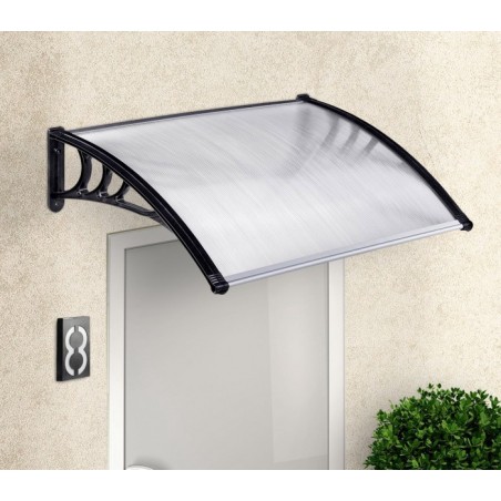 809904 Auvent d'extérieur en polycarbonate 80 x 120 cm toit modulaire