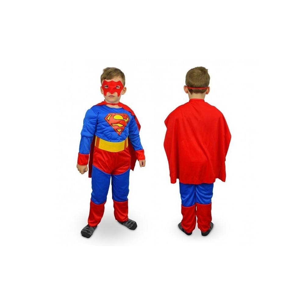 537660 Costume de Carnaval de Super Héros d’Acier pour enfant de 3 à 12 ans