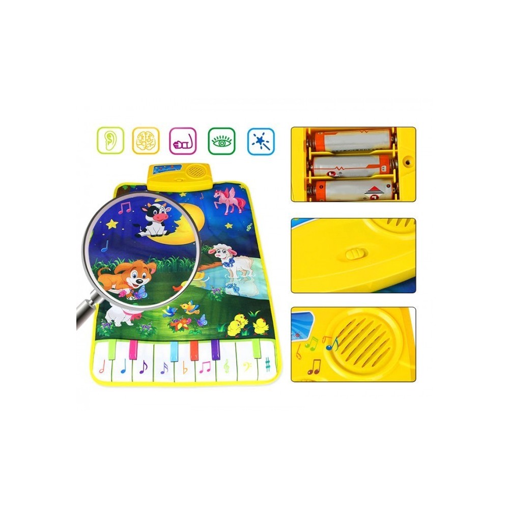 121774 Tapis de jeu interactif LA FORET MAGIQUE avec des mélodies