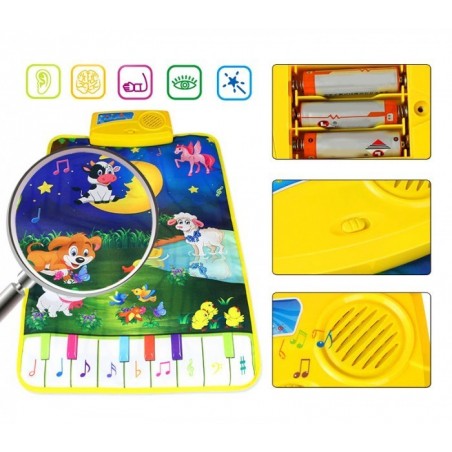 121774 Tapis de jeu interactif LA FORET MAGIQUE avec des mélodies