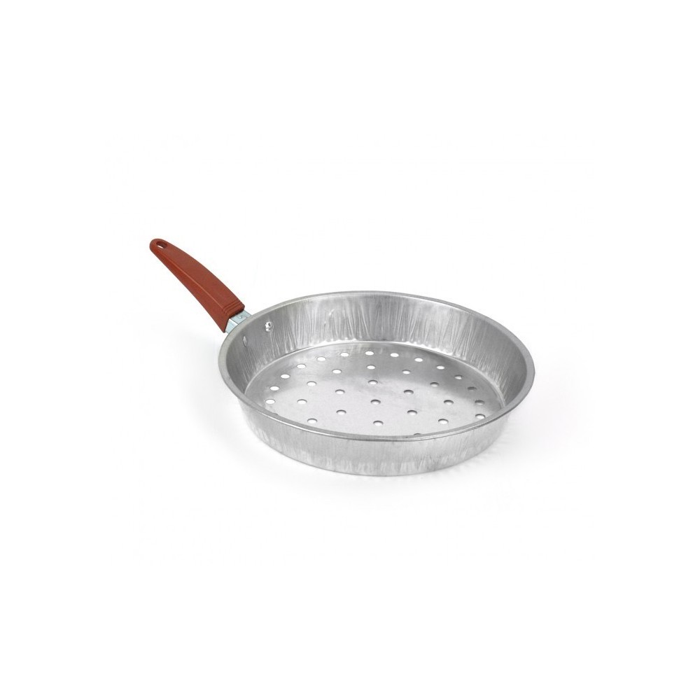 001362 Poêle à châtaignes / marrons 1 manche en aluminium NAPOLEON diamètre 26cm