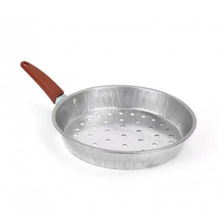 001362 Poêle à châtaignes / marrons 1 manche en aluminium NAPOLEON diamètre 26cm