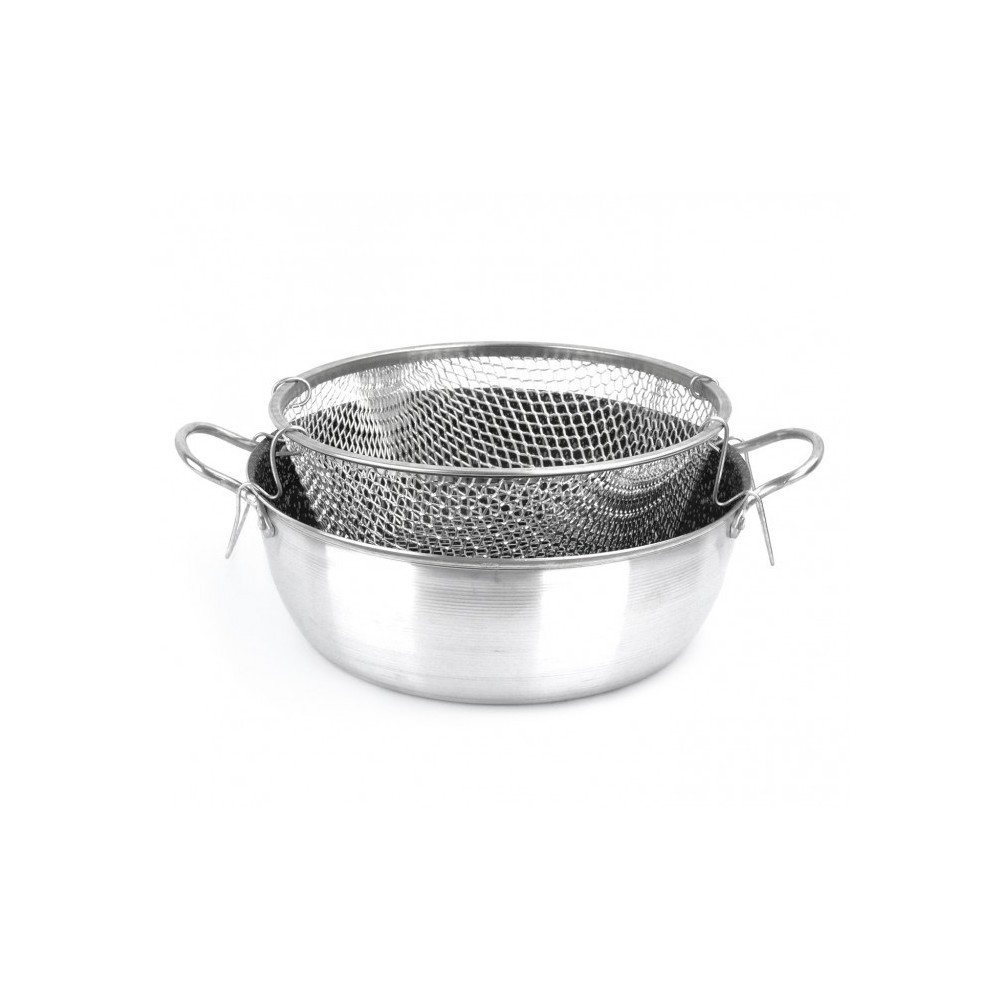 001393 Casserole friteuse 24 cm en aluminium NAPOLEON anti-adhésive avec panier